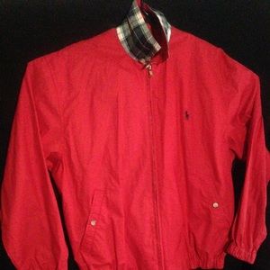 Ralph Lauren polo windbreaker multi colored collar